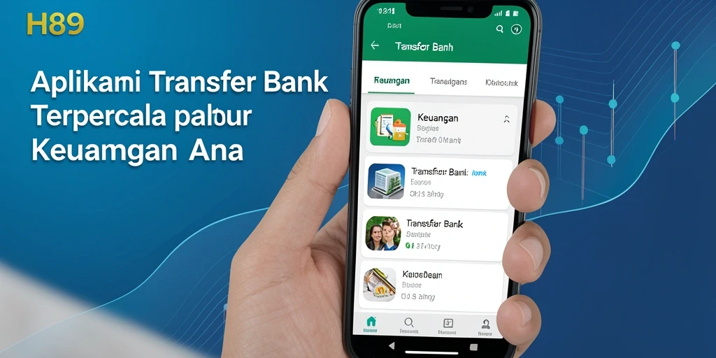 Antarmuka H89 yang mudah digunakan untuk transfer bank.
