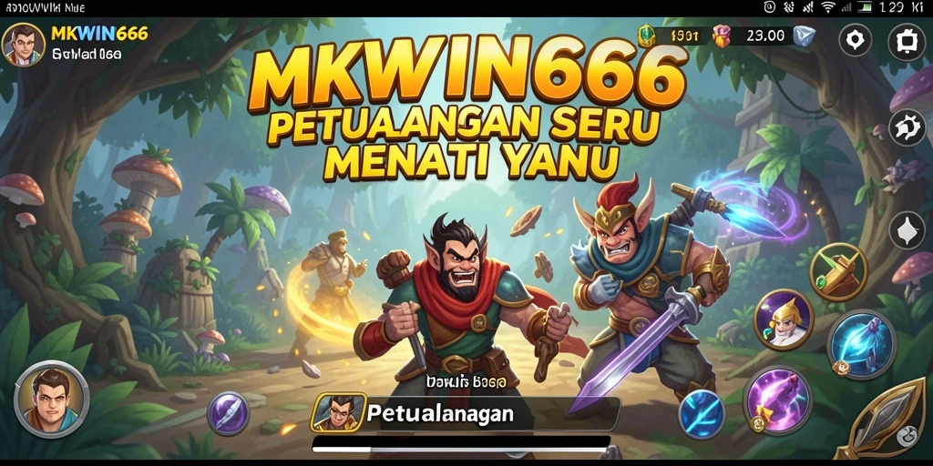 Antarmuka utama MKWIN666 dalam petualangan yang mendebarkan.